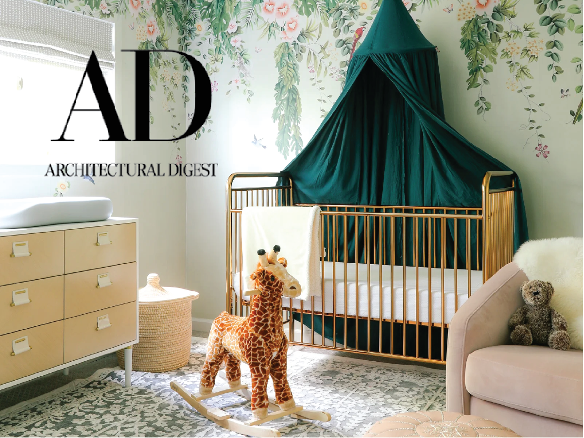 Home office transformed into a chic nursery – Babyletto