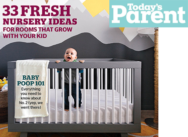 babyletto Hudson Crib featured in Todays Parent Magazine