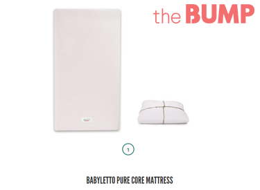 babyletto PURE Core Mattress featured in The Bump Best Baby Crib Mattress List 2017