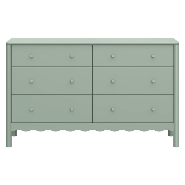 M27916LS,Babyletto,Swell 6-Drawer Assembled Dresser in Light Sage