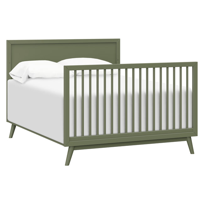 M15901OL,Babyletto,Palma Mid-Century 4-in-1 Convertible Crib w/Toddler Bed Conversion in Olive