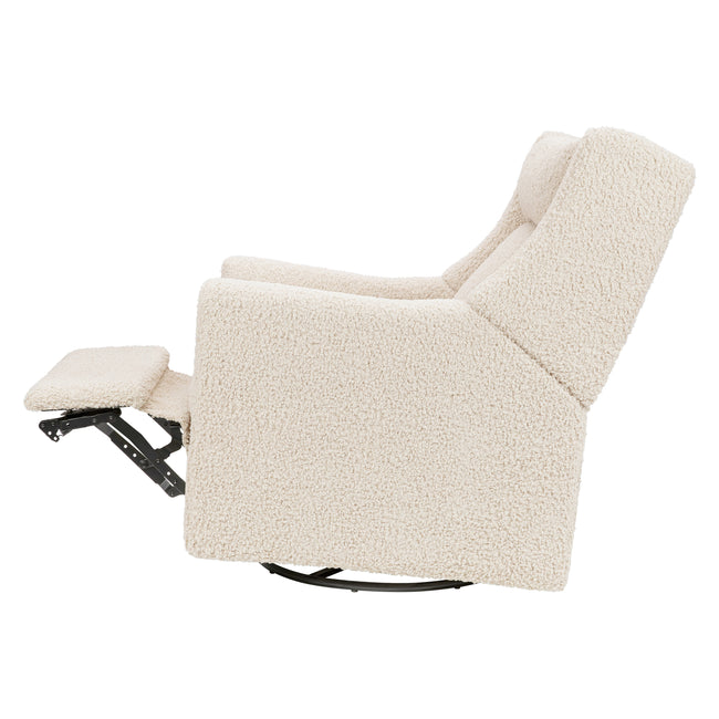 M11283AT,Babyletto,Kiwi Deluxe Power Glider Recliner w/Heat&Massage in Almond Teddy Loop