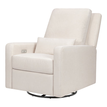 M23085PCMEW,Babyletto,Sigi Glider Recliner w/ Electronic Control and USB in Performance Cream Eco-Weave