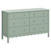 M27916LS,Babyletto,Swell 6-Drawer Assembled Dresser in Light Sage