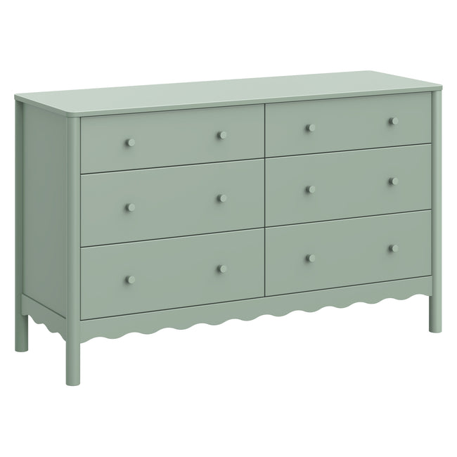 M27916LS,Babyletto,Swell 6-Drawer Assembled Dresser in Light Sage