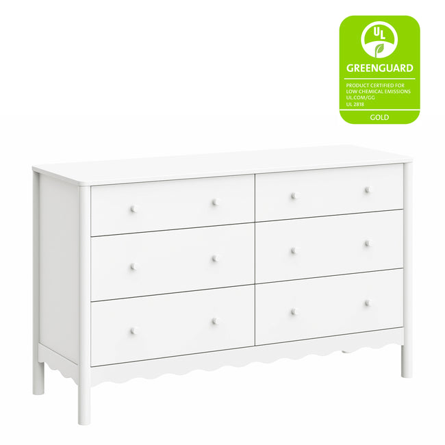 M27916W,Babyletto,Swell 6-Drawer Assembled Dresser in White