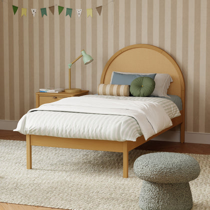M25969HYNC,Babyletto Kids,Bondi Cane Twin Bed in Honey