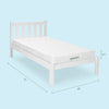 999-1602-WHT, Newton Kids' Twin Mattress | Final Sale, image of newton crib mattress