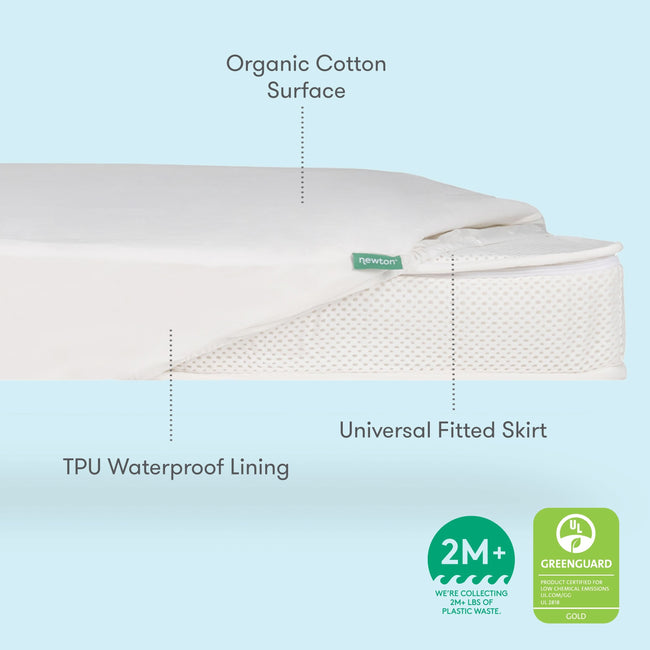 999-1602-WHT, Newton Kids' Twin Mattress | Final Sale, image of newton crib mattress