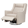 M11283PBEW,Babyletto,Kiwi Deluxe Power Glider Recliner w/Heat&Massage in Performance Beach Eco-Weave