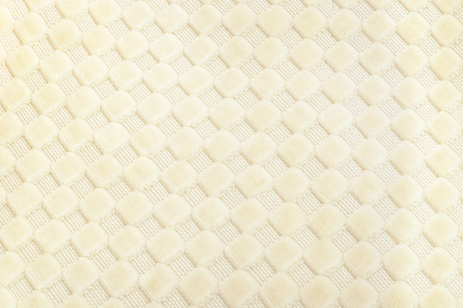 MDBFABRIC141,Babyletto,Babyletto - Ivory Velvet Checker (IVC) SWATCH