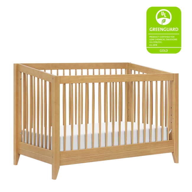 M10301HY,Babyletto,Sprout 4-in-1 Convertible Crib w/Toddler Bed Conversion Kit in Honey