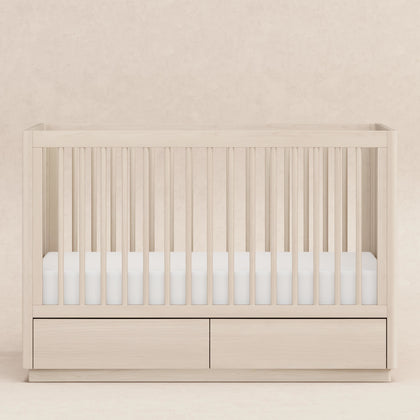 M21601NX,Babyletto,Bento 3-in-1 Convertible Storage Crib w/Toddler Bed Conversion Kit in Washed Natural