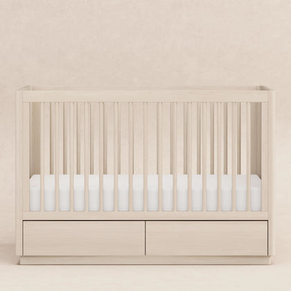 M21601NX,Babyletto,Bento 3-in-1 Convertible Storage Crib w/Toddler Bed Conversion Kit in Washed Natural