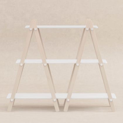 M10511WNX,Babyletto Kids,Dottie Bookcase in White and Washed Natural Finish