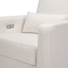 M23085PCMEWLB,Babyletto,Sigi Glider Recliner w/ Electronic Control and USB in Performance Cream Eco-Weave w/Light wood base