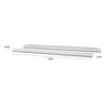M5789W,The MDB Family,Hidden Hardware Twin/Full Size Bed Conversion Kit In White Finish