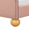 M31369PRSBRY,Babyletto Kids,Rizo Twin Bed in Performance Rose Boucle w/Raspberry Piping