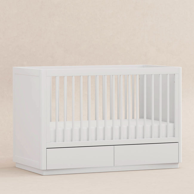 M21601W,Babyletto,Bento 3-in-1 Convertible Storage Crib w/Toddler Bed Conversion Kit in White