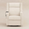 M11283AT,Babyletto,Kiwi Deluxe Power Glider Recliner w/Heat&Massage in Almond Teddy Loop