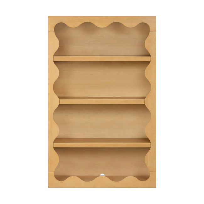 M31111HY,Babyletto Kids,Lido Wave Bookcase in Honey