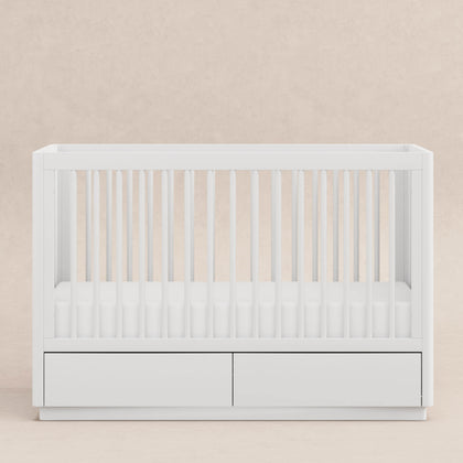 M21601W,Babyletto,Bento 3-in-1 Convertible Storage Crib w/Toddler Bed Conversion Kit in White