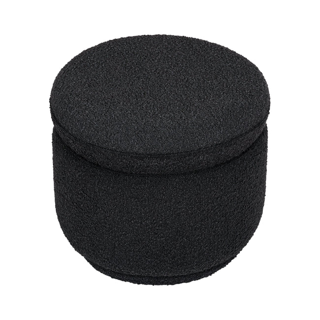 M22985BKB,Babyletto,Enoki Storage Ottoman in Black Boucle