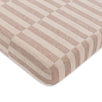 T30636,Babyletto,Cocoa Stripe Muslin Mini Crib Sheet in GOTS Certified Organic Cotton
    srcset=