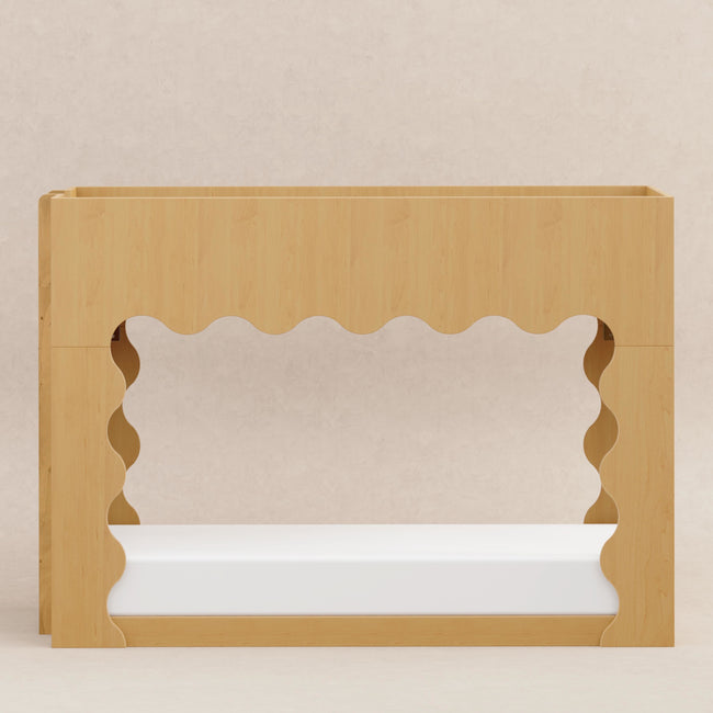M31194HY,Babyletto Kids,Lido Wave Convertible Bunk Bed in Honey