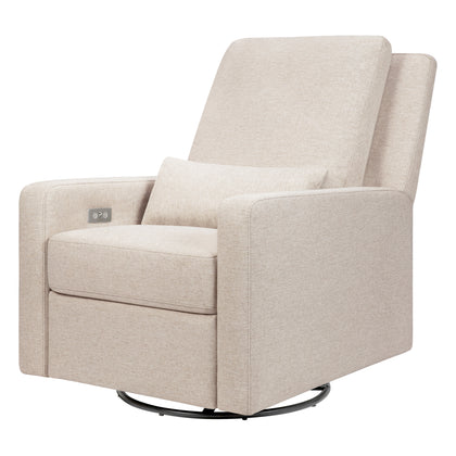 M23085PBEW,Babyletto,Sigi Glider Recliner w/ Electronic Control and USB in Performance Beach Eco-Weave