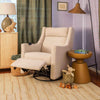 M11283PBEW,Babyletto,Kiwi Deluxe Power Glider Recliner w/Heat&Massage in Performance Beach Eco-Weave