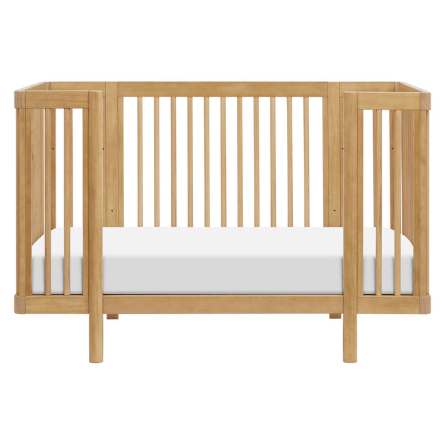 M29880HY,Babyletto,Pogo 8-in-1 Convertible Crib w/All-Stages Conversion Kits in Honey