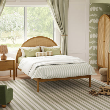 M25996HYNC,Babyletto Kids,Bondi Cane Full Bed in Honey