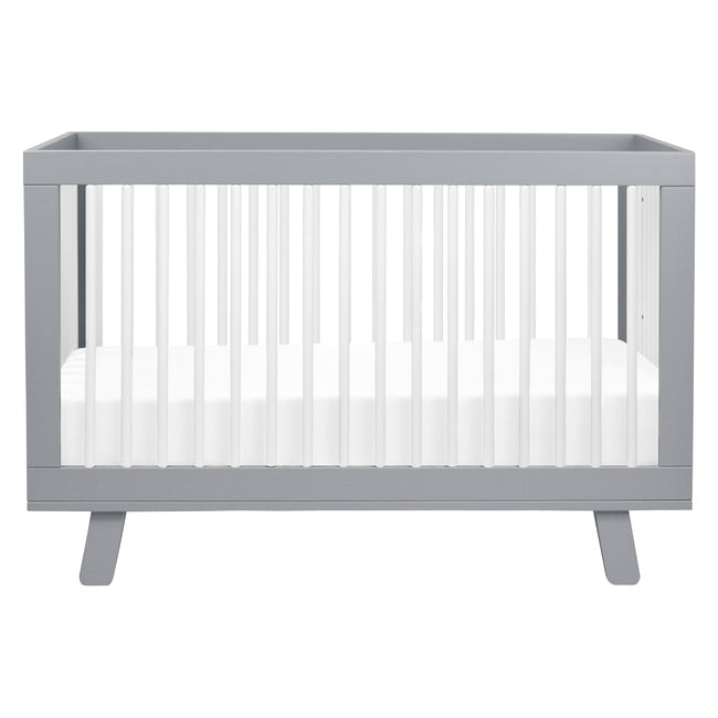 M4201GW,Babyletto,Hudson 3-in-1 Convertible Crib w/Toddler Bed Conversion Kit in Grey/White