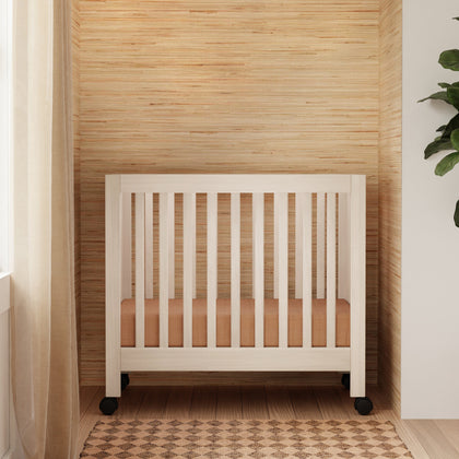 M6698NX,Babyletto,Origami Mini Crib in Washed Natural