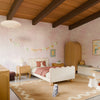 M31369PWBTAN,Babyletto Kids,Rizo Twin Bed in Performance Ivory Boucle w/ VTan Leather Piping