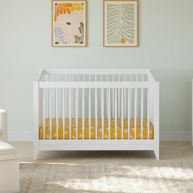 M10301W,Babyletto,Sprout 4-in-1 Convertible Crib w/Toddler Bed Conversion Kit in White Finish