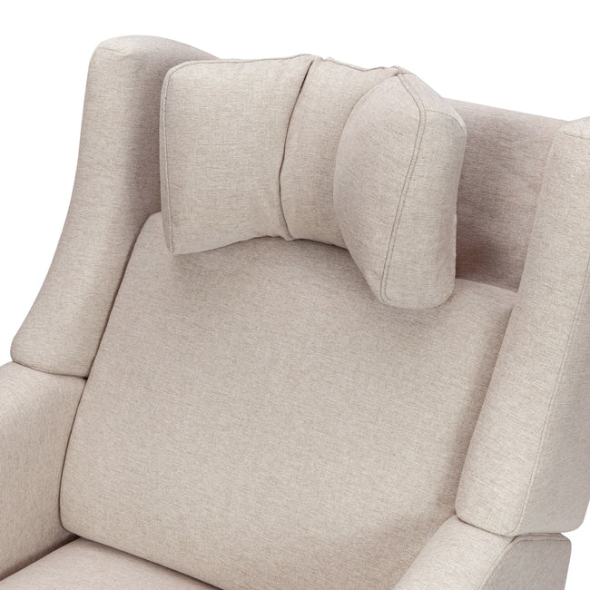 M11283PBEW,Babyletto,Kiwi Deluxe Power Glider Recliner w/Heat&Massage in Performance Beach Eco-Weave