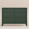 M25616FRGR,Babyletto,Bondi 6-Drawer Assembled Dresser in Forest Green