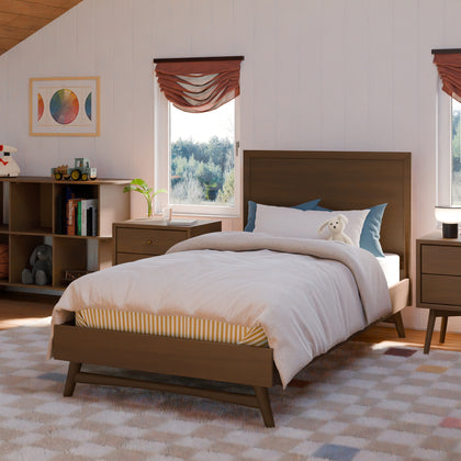 M15969NL,Babyletto Kids,Palma Twin Bed in Natural Walnut