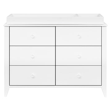 M10326W,Babyletto,Sprout 6-Drawer Double Dresser in White
