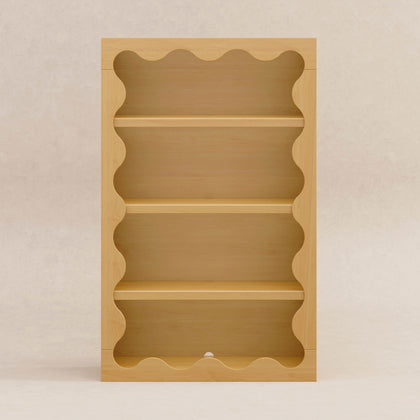 M31111HY,Babyletto Kids,Lido Wave Bookcase in Honey