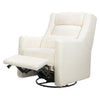 M11286CMSG,Babyletto,Kiwi Plus Power Glider Recliner w/ Power Headrest in Cream Shearling