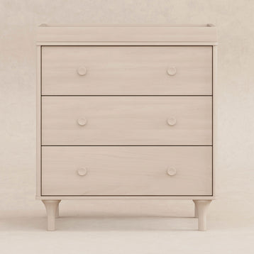 M9023NX,Babyletto,Lolly 3-Drawer Changer Dresser w/Removable Changing Tray in Washed Natural