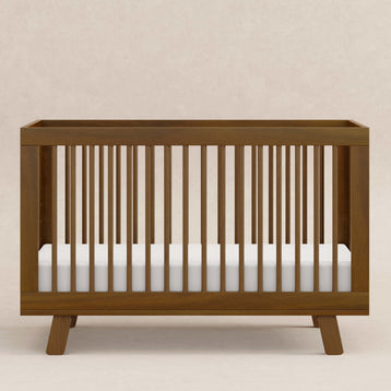 M4201NL,Babyletto,Hudson 3-in-1 Convertible Crib w/Toddler Bed Conversion Kit in Natural Walnut
