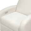 M23188WBLB,Babyletto,Nami Glider Recliner w/ Electronic Control and USB in Ivory Boucle w/Light Wood Base
