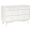 M15916RW,Babyletto,Palma 7-Drawer Double Dresser  Assembled in Warm White