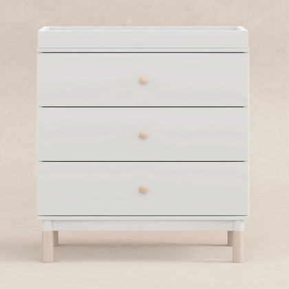 M12923WNX,Babyletto,Gelato 3-Drawer Changer Dresser Washed Natural Ft w/Removable Changing Tray in White