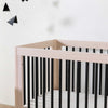 M9001NXB,Babyletto,Lolly 3-in-1 Convertible Crib w/Toddler Bed Conversion in WashedNatural/Black