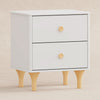 M9060WN,Babyletto,Lolly Nightstand with USB Port in White and Natural